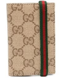 Gucci - Gg And Web Detail Wallet - Lyst