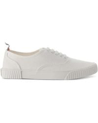 Thom Browne - Canvas Vulcanized Sole Heritage Sneakers - Lyst