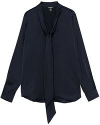 Ralph Lauren - Blusa con lazo en el cuello - Lyst