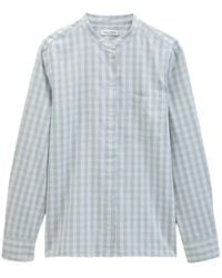 Marc O' Polo - Gingham-Check Band-Collar Blouse - Lyst