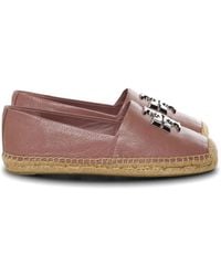 Tory Burch - Eleanor Logo-Plaque Flat Espadrilles - Lyst