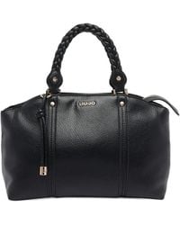 Liu Jo - Bolso satchel con asa trenzada - Lyst