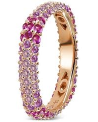 FULLORD - 18K Rose Eternity Diamond Ring - Lyst