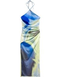 Jonathan Simkhai - Hansel Midi-jurk Met Abstracte Print - Lyst