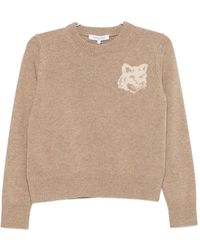 Maison Kitsuné - Jersey Fox Head En Intarsia - Lyst