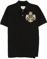 ERL - Crest-Embroidered Piqué Polo Shirt - Lyst
