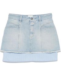 Closed - Minirock Im Layering-Look - Lyst