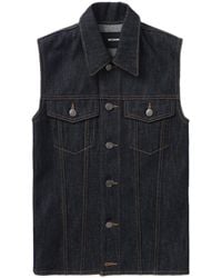 we11done - Sleeveless Denim Vest - Lyst