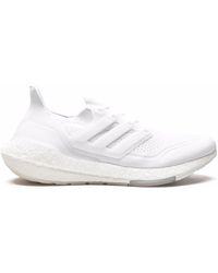 adidas - Ultraboost 2021 "triple White" Sneakers - Lyst