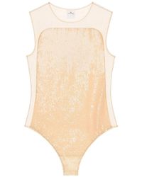Courreges - Sequin-Embellished Illusion Body - Lyst