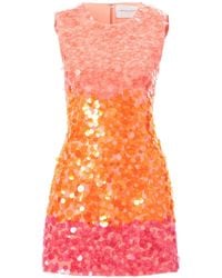 Carolina Herrera - Pailletten-Minikleid mit Ombré-Effekt - Lyst