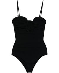 Magda Butrym - Rose-Embellished Swimsuit - Lyst