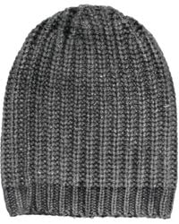 Avant Toi - Gerippte Beanie Mit Metallic-Garn - Lyst