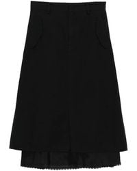 JNBY - Lace-Trim Midi Skirt - Lyst