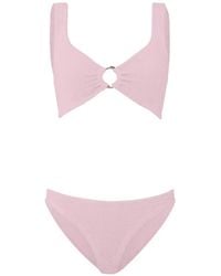Hunza G - Bikini Julia À Effet Froissé Et Détail D'Anneau - Lyst