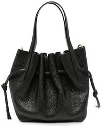 Yuzefi - Mini Scallop Pebbled-Leather Tote Bag - Lyst