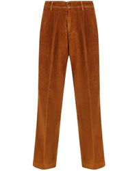 Fay - Corduroy Straight-Fleg Trousers - Lyst