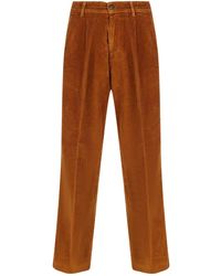 Fay - Corduroy Straight-Fleg Trousers - Lyst