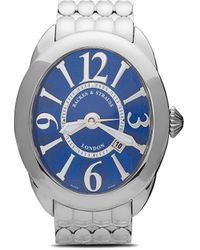 Backes & Strauss 'Regent Steel 4452' Armbanduhr, 52mm - Blau