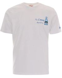 MC2 Saint Barth - Portofino Slogan-Embroidered T-Shirt - Lyst