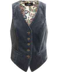 Etro - Velvet Waistcoat - Lyst