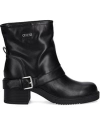 Guess - Bottines À Détails De Boucles - Lyst