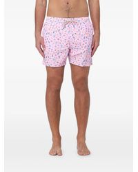 MC2 Saint Barth - Short De Bain À Imprimé Graphique - Lyst