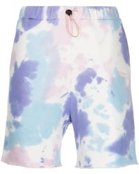 Palmier - Tie-Dye Cotton Shorts - Lyst