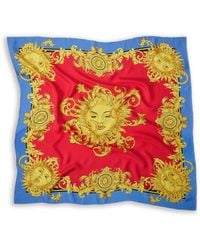 Versace - Printed Silk Twill Scarf 90 Cm - Lyst