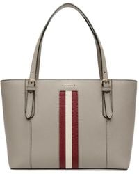 Bally - Leren Shopper Met Reliëf - Lyst