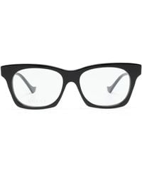 Gucci - Logo-Engraved Square-Frame Glasses - Lyst