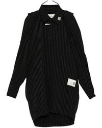 Maison Mihara Yasuhiro - Pinstripe Mini Dress - Lyst