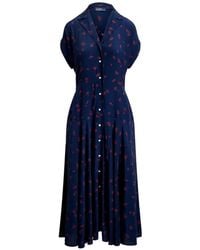 Polo Ralph Lauren - Dakota Short-Sleeves Midi Dress - Lyst