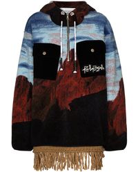 Palm Angels Canyon Pile Jacket - Blue