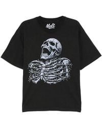 Melt - Skull-Print T-Shirt - Lyst