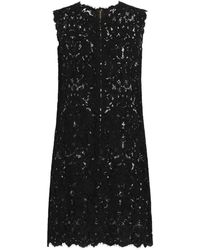 Dolce & Gabbana - Lace Zip-Fastening Mini Dress - Lyst