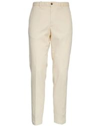 Briglia 1949 - Elasticated-Waist Oxford Cotton Trousers - Lyst