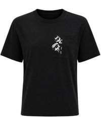 KARL LAGERFELD - Graphic-Print Patch-Pocket T-Shirt - Lyst