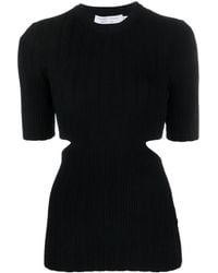 Proenza Schouler - Cutout-Detail Ribbed Knit Top - Lyst