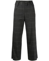 JNBY - Plaid Cropped Trousers - Lyst