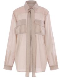 Elie Saab - Cotton Shirt - Lyst
