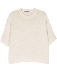 Nuur - Short-sleeve Open-knit Jumper - Lyst