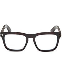 Tom Ford - Gafas De Sol Con Montura Rectangular Y Efecto Carey - Lyst