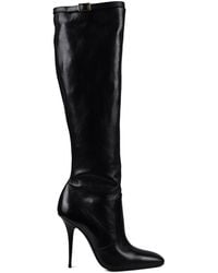 Saint Laurent - Buckle Pointed Boots - Lyst