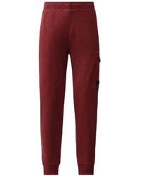 C.P. Company - Diagonal Raised Fleece Lens Sweatpants - Lyst