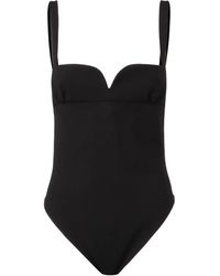 Magda Butrym - Strapless Sweetheart Swimsuit - Lyst