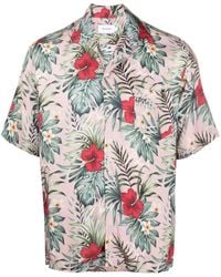 Rhude - All-over Floral-print Bowling Shirt - Lyst