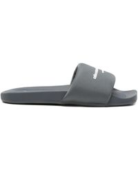 Alexander Wang - Pantoletten Mit Logo-Riemen - Lyst