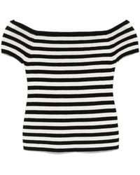 Bompard - Striped Bardot Top - Lyst