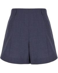 Givenchy - High Waist Wollen Shorts - Lyst